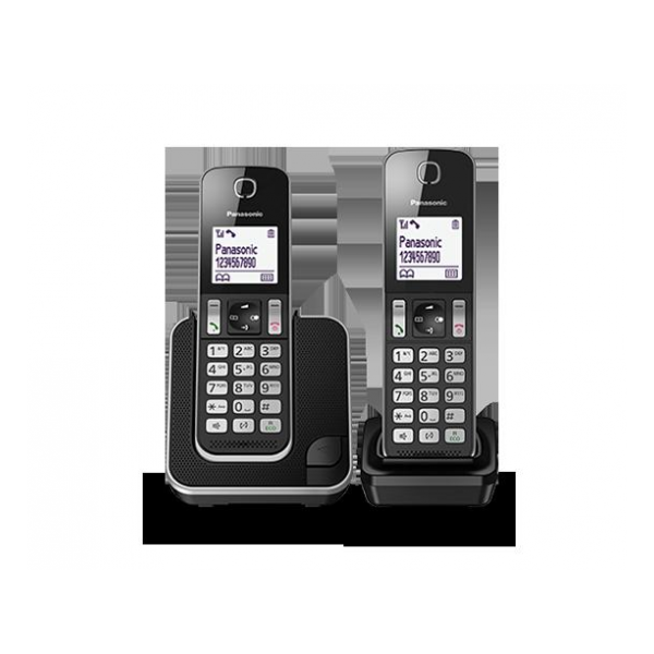Panasonic KX-TGD312SPB Teléfono Inalámbrico Duo Negro