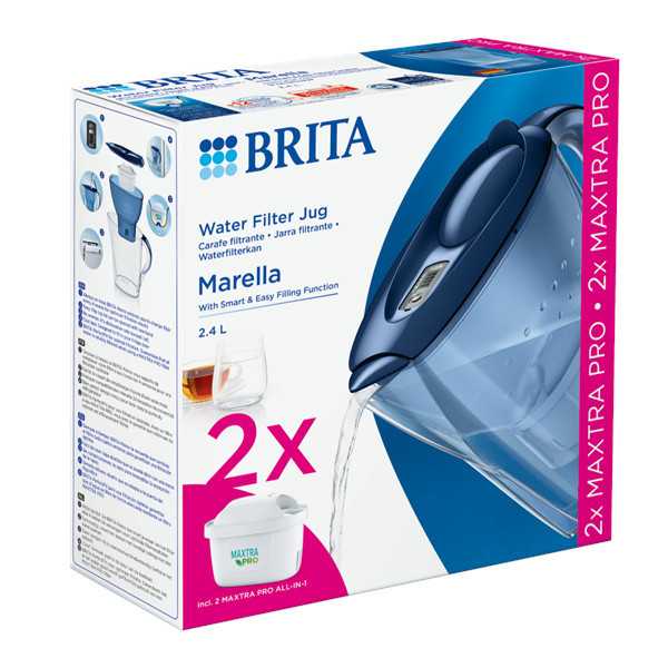 BRITA - Carafe filtrante - Marella Cool - Wit - 2,4L + 12