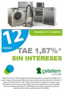 Financia a 12 meses con Cetelem